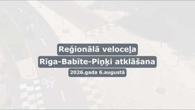 Reģionālā veloceļa Rīga-Babīte-Piņķi atklāšana