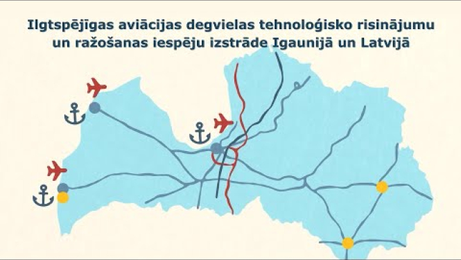 Ilgtspējīgas aviācijas degvielas tehnoloģisko risinājumu un ražošanas iespējas