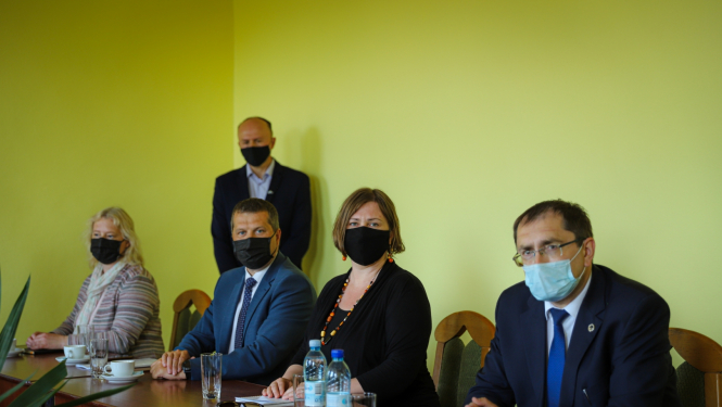Satiksmes ministrs Tālis Linkaits Daugavpilī