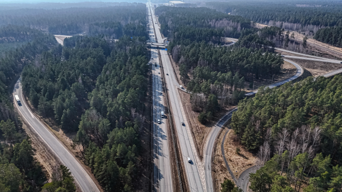 Latvijas ceļi no putna lidojuma
