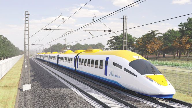 Rail Baltica vilciena vizualizācija