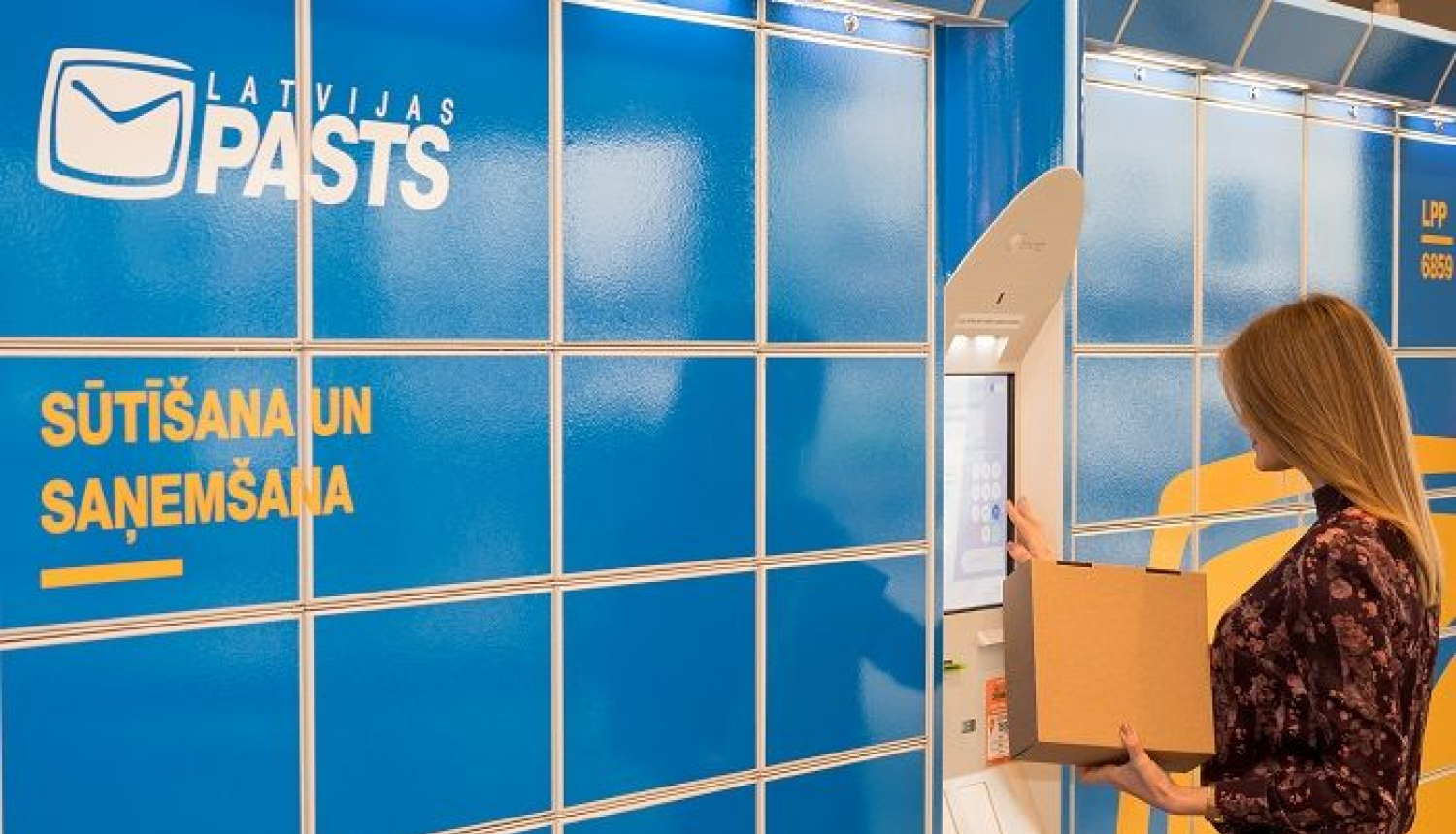 Latvijas pasts, pakomāti, vizuālis