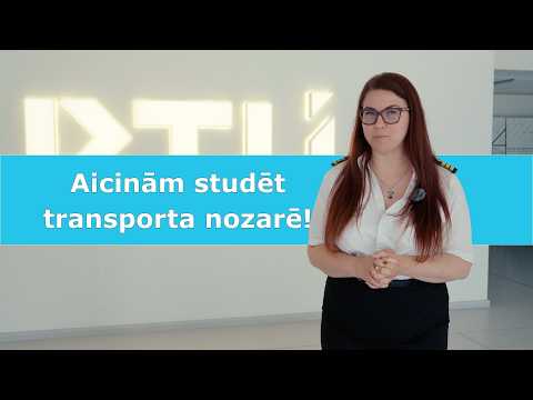 Aicinām studēt transporta nozarē!