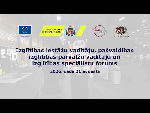Asvalters viesojas Izglītības iestāžu, pārvalžu vadītāju un izglītības speciālistu forumā