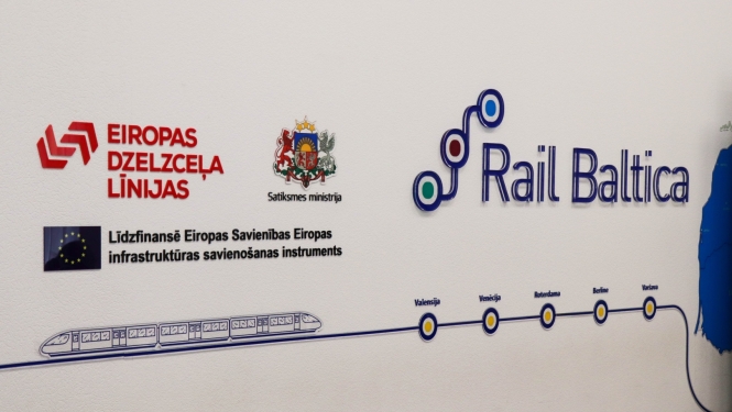 Rail Baltica grafisks atainojums ar maršrutu punktiem, ar kuriem tas varētu savienoties Eiropā