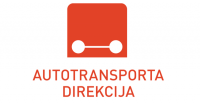 Autotransporta direkcijas logo oranžā krāsā