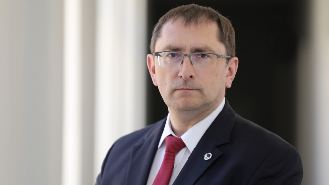 Satiksmes ministrs Tālis Linkaits
