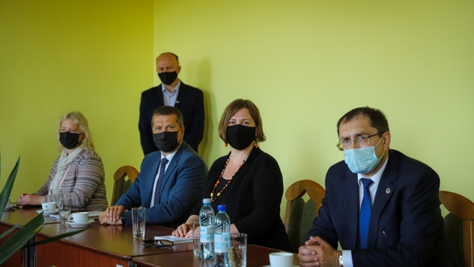 Satiksmes ministrs Tālis Linkaits Daugavpilī