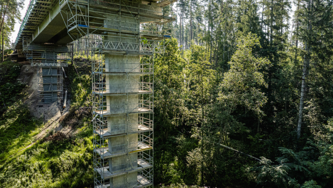 Lorupes viadukts buvnieciba