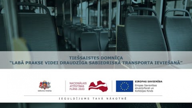 Tiešsaistes domnīca "Labā prakse videi draudzīga sabiedriskā transporta ieviešanā"