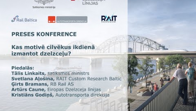 Preses konference: Kas motivē cilvēkus ikdienā izmantot dzelzceļu?