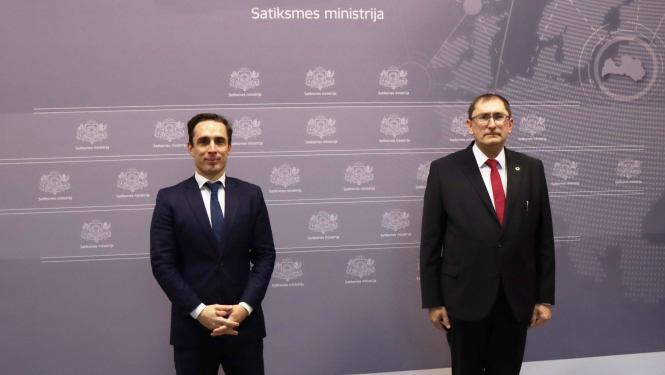 Francijas transporta ministrs un Latvijas satiksmes ministrs