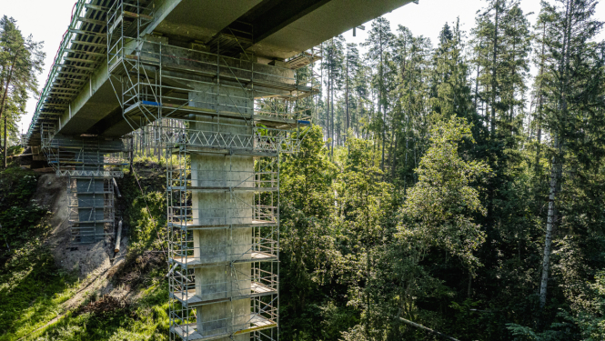 Lorupes viadukts buvnieciba