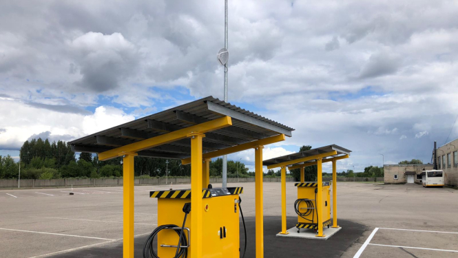 elektro uzlāde autobusiem