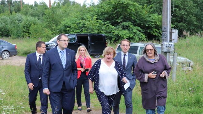 Satiksmes ministrs Tālis Linkaits reģionālajā vizītē Vidzemē