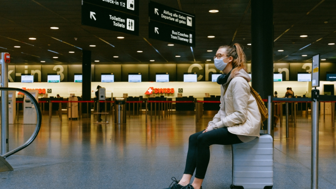 woman in airport