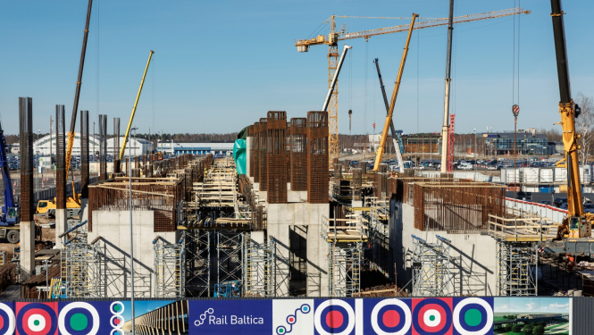 Rail Baltica stacija Rigas lidostā