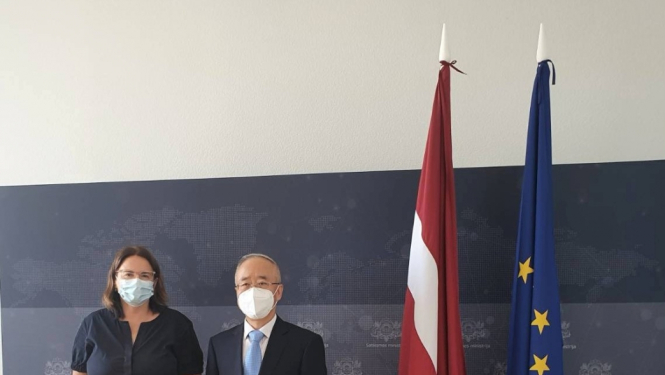 Tikšanās ar Ķīnas delegāciju