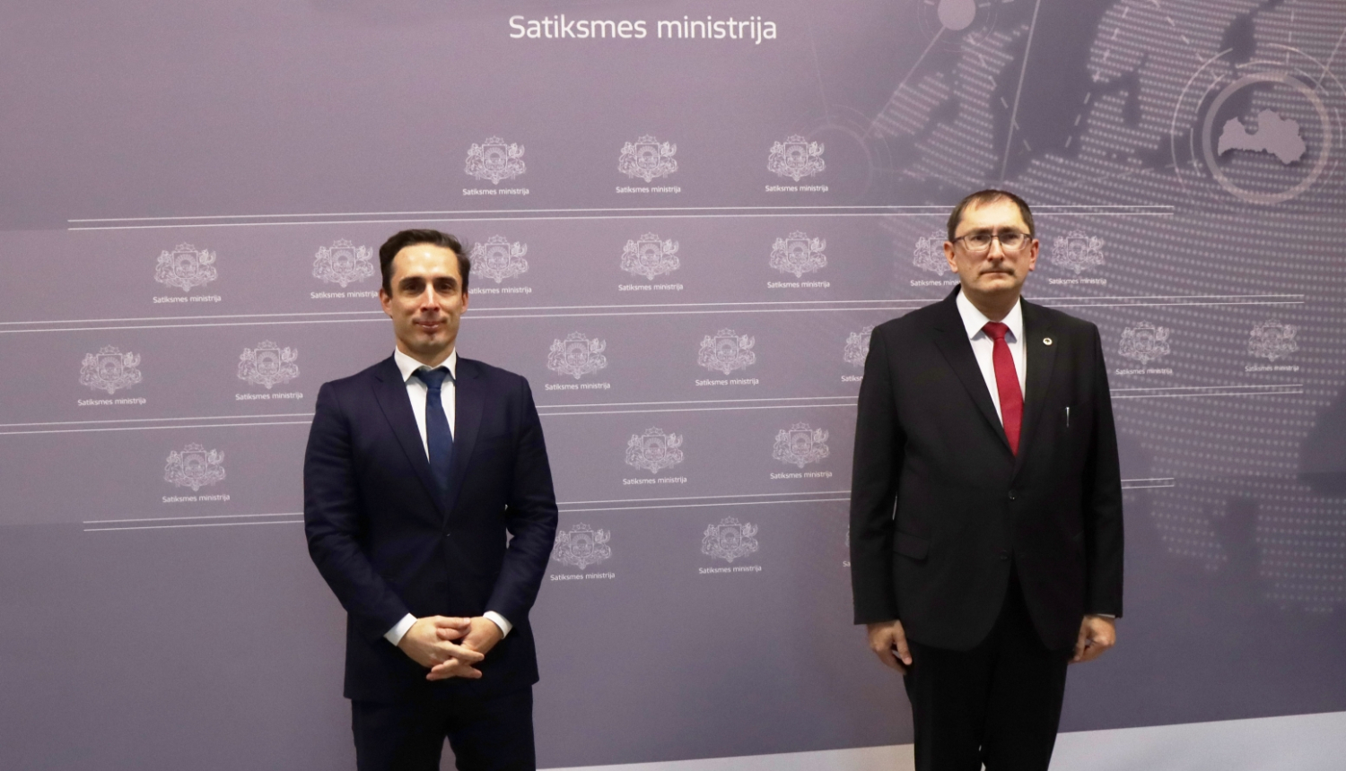 Francijas transporta ministrs un Latvijas satiksmes ministrs