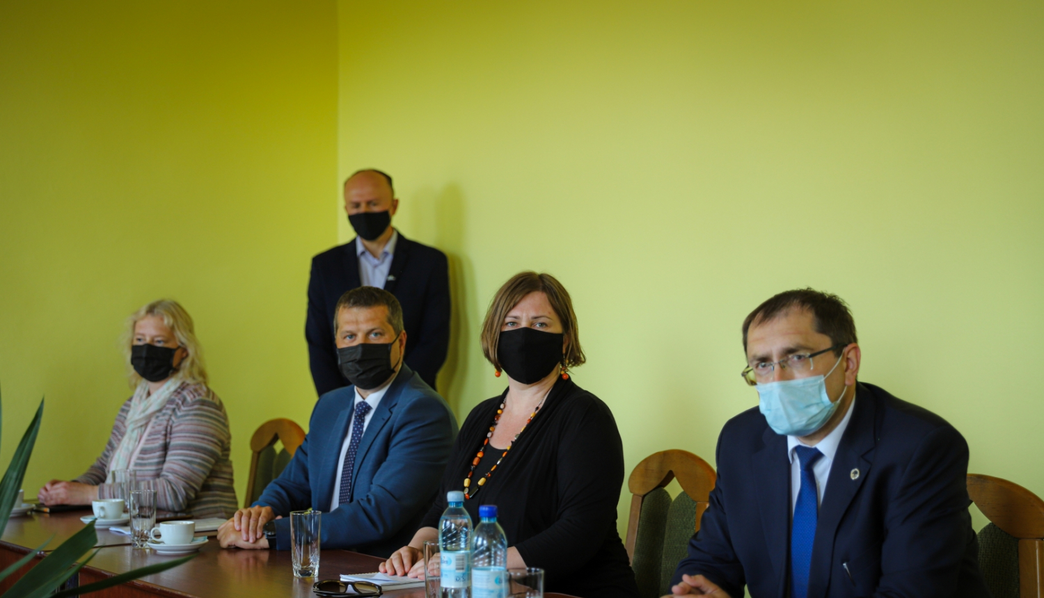 Satiksmes ministrs Tālis Linkaits Daugavpilī