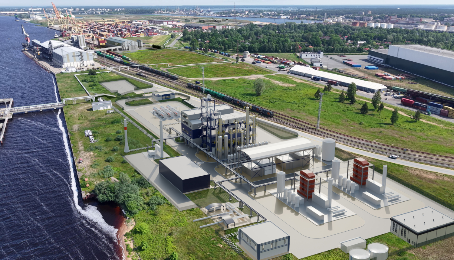 rigas osta 3d vizualizacija