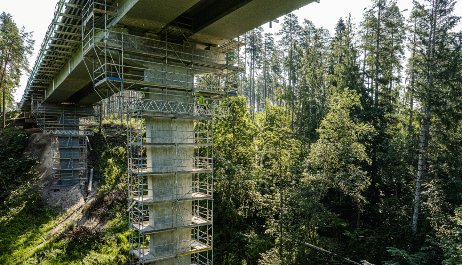 Lorupes viadukts buvnieciba