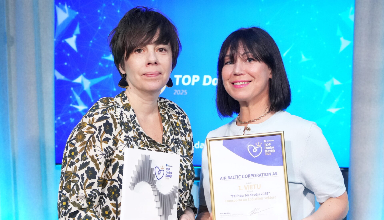 airBaltic atzīta par labāko darba devēju transporta un loģistikas sektorā