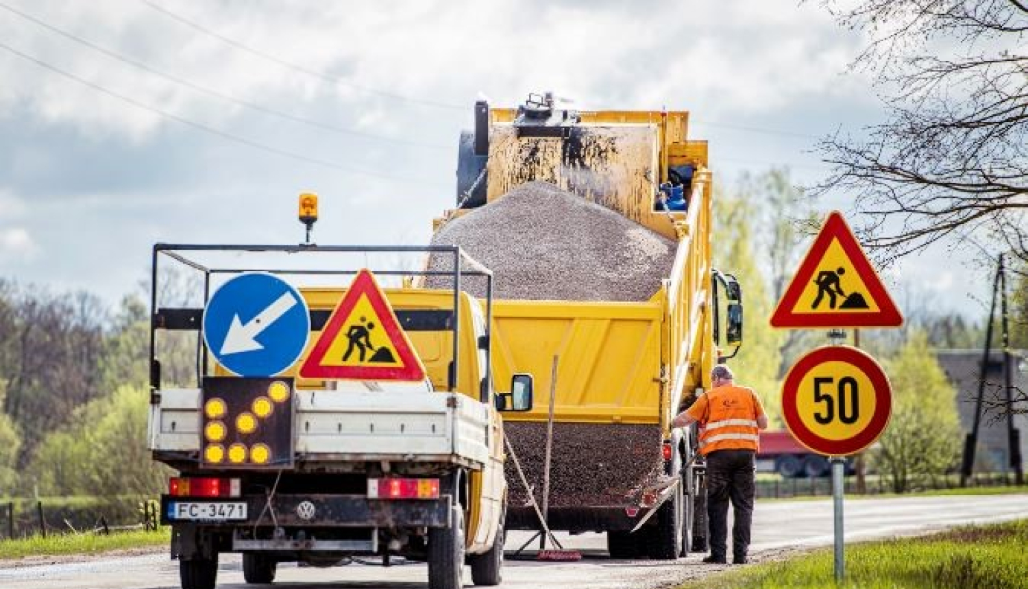 Ceļu remonts, ātruma ierobežojums, tehnika