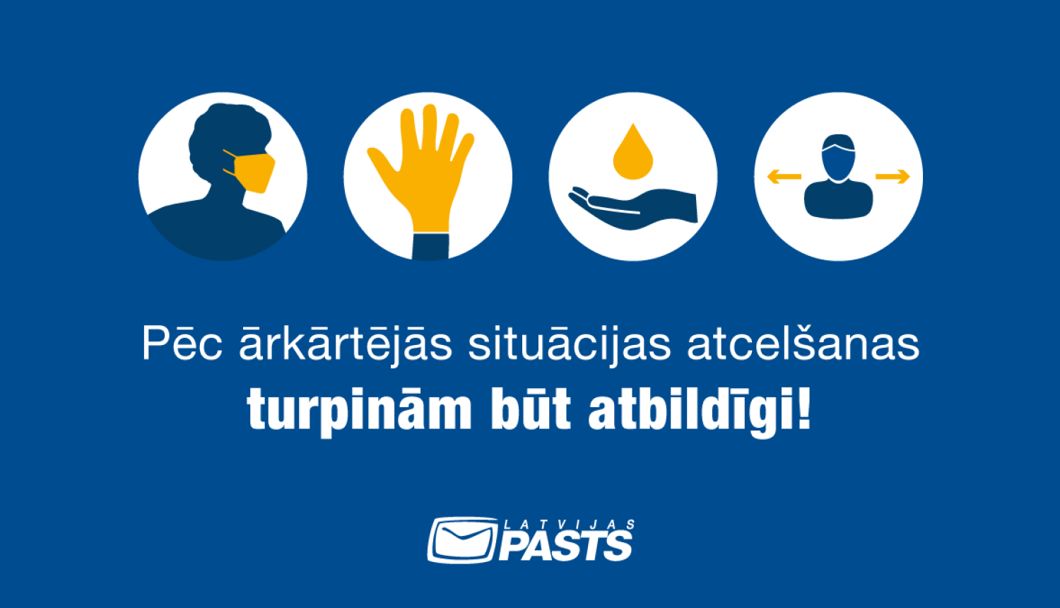 Latvijas pasts, drošības pasākumi, piesardzības pasākumi, Covid-19