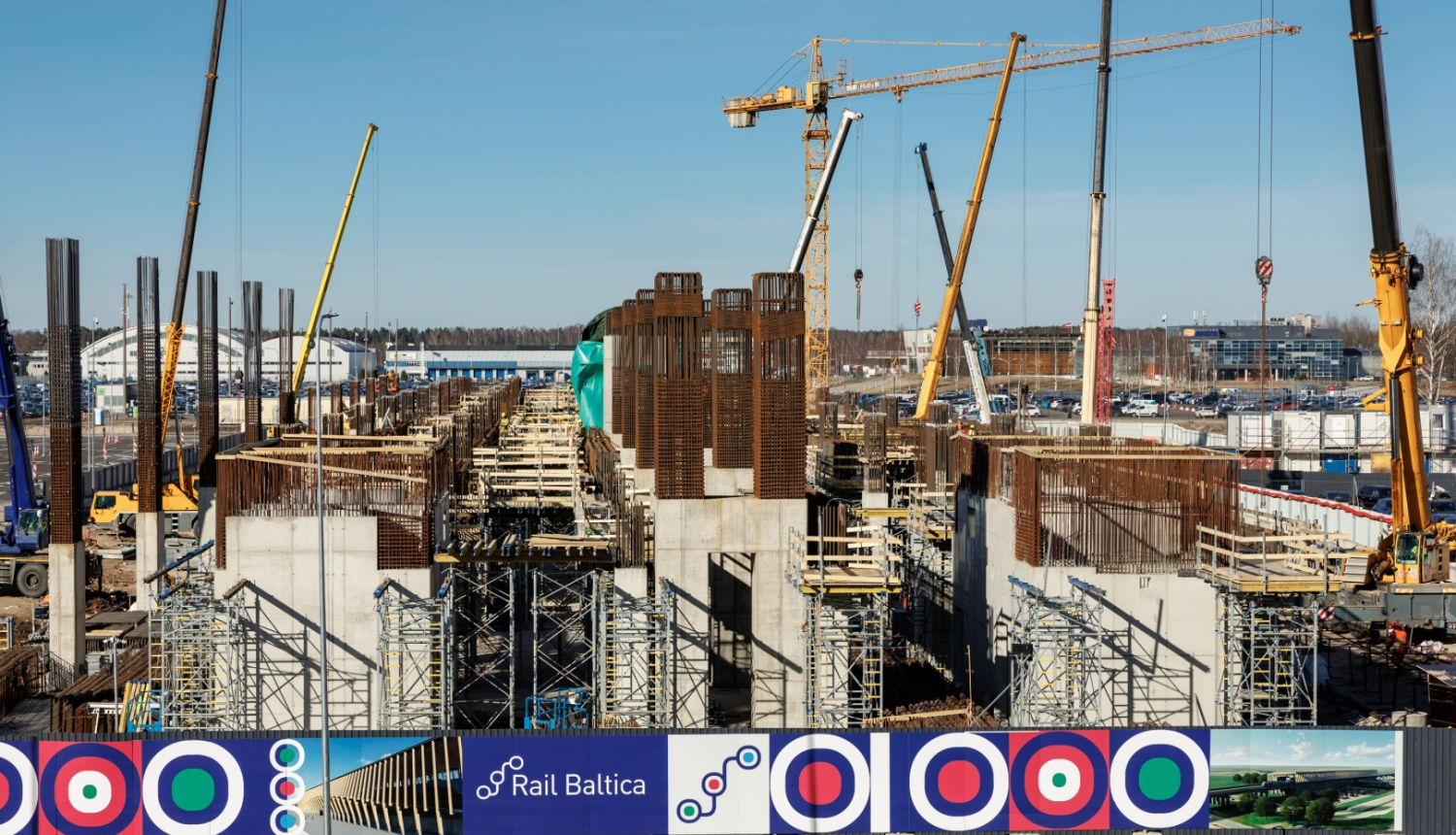 Rail Baltica stacija Rigas lidostā