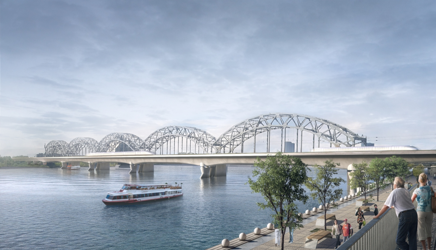 Rail Baltica tilts pār Daugavu