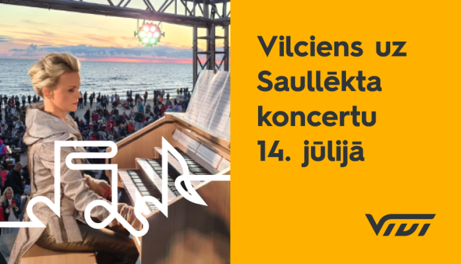Uz Saullēkta koncertu Dzintaros varēs aizbraukt ar speciālu rīta vilcienu