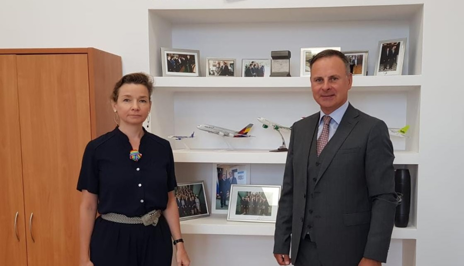 Francijas vēstniece un valsts sekretāres vietnieks Uldis Reimanis