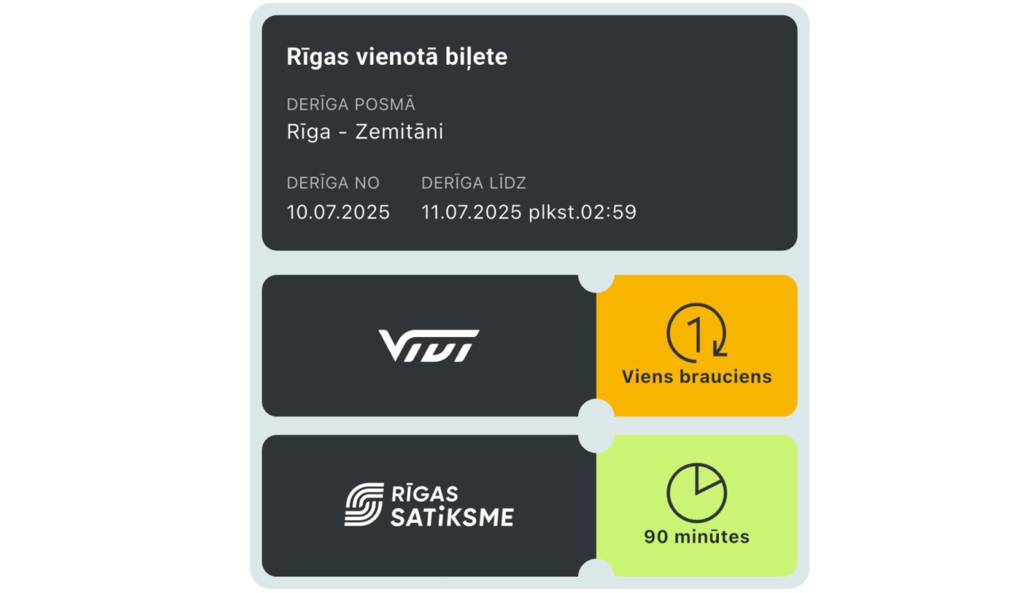 vienotā biļete