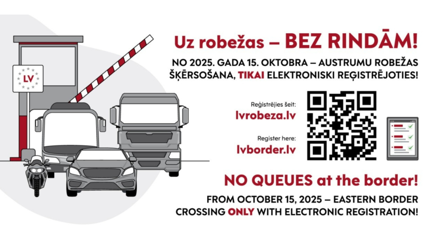 Infografika par to kā reģistrēties