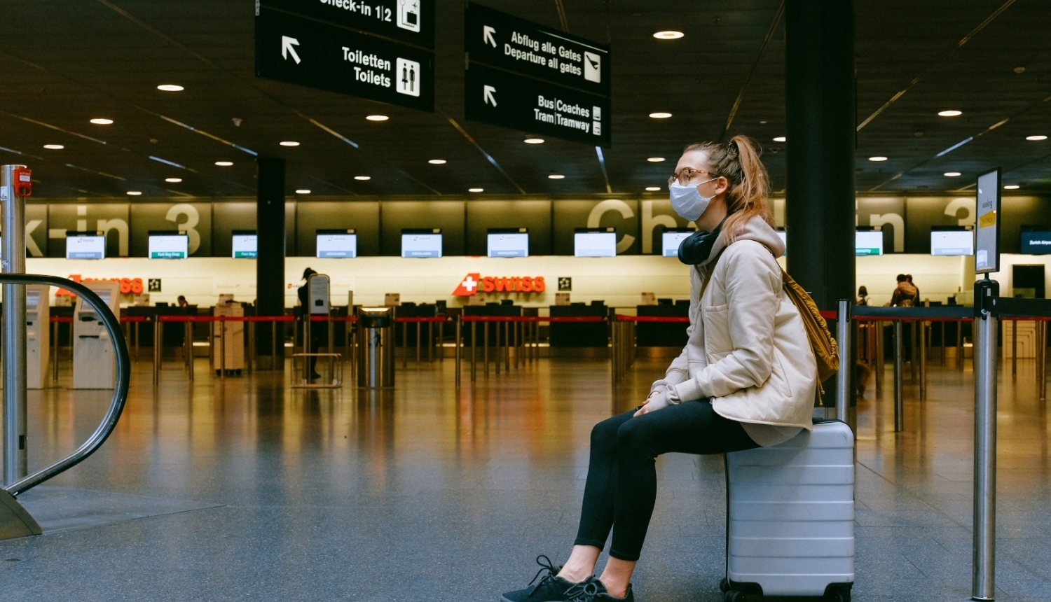 woman in airport