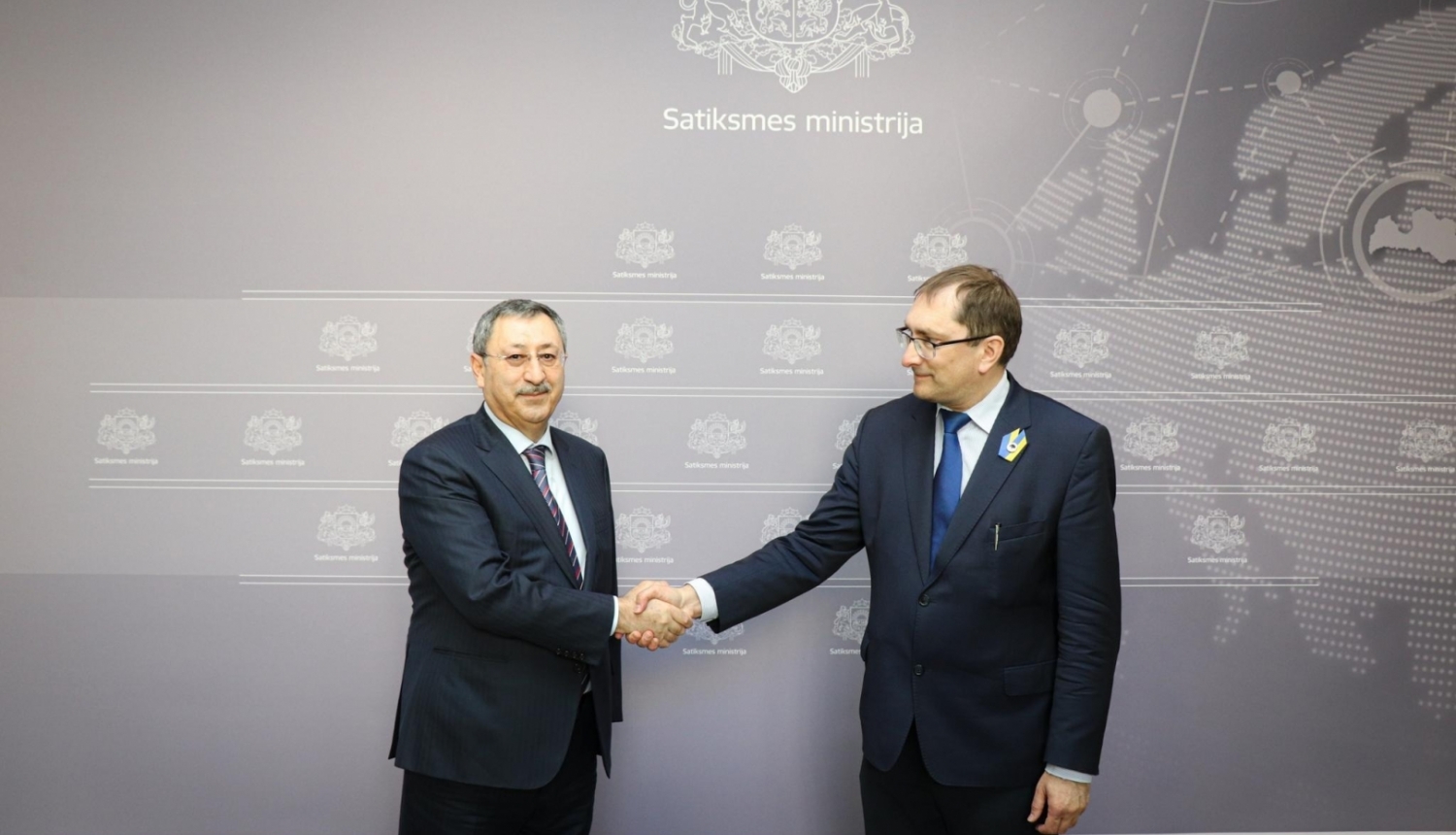 satiksmes ministrs Tālis Linkaits tiekas ar Azerbaidžānas ārlietu ministra vietnieku Halafu Halafovu